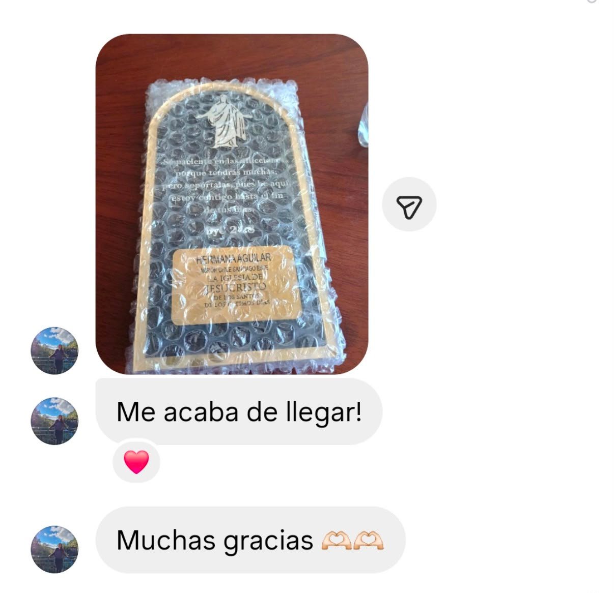Mensaje recibido por Grabado Celestial